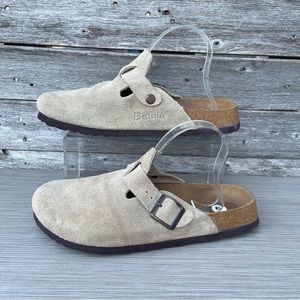 Birkenstock Betula Suede Leather Slip On Mules